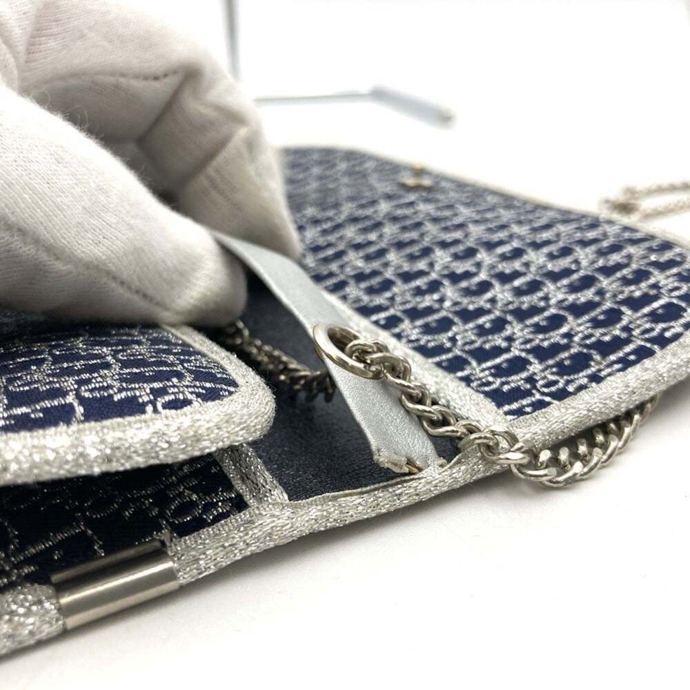 CHRISTIAN DIOR Blue Canvas Shoulder Bag - Picture 10 of 10